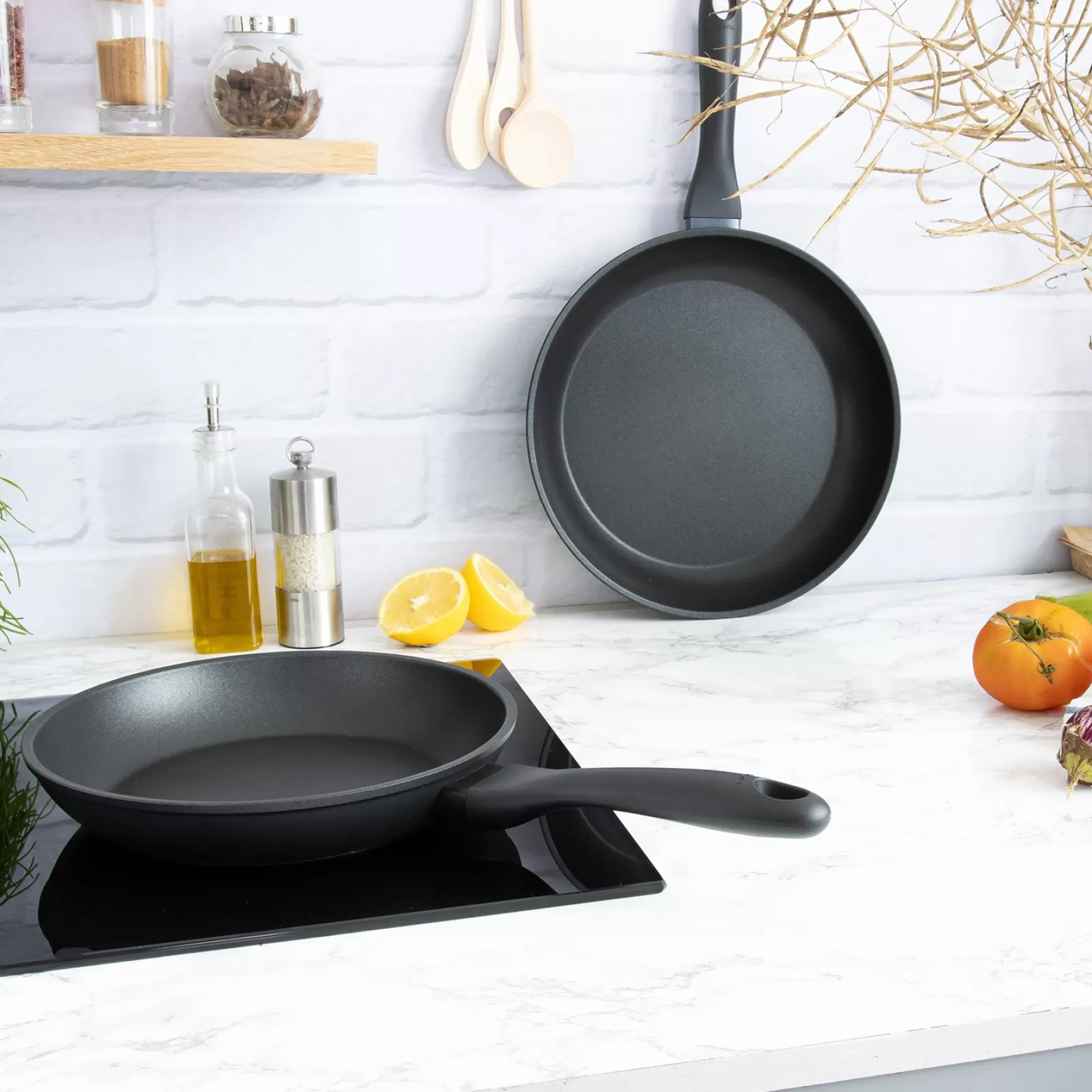 CRISTEL Set 2 poêles antiadhésives en aluminium